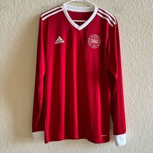 Denmark Long Sleeve Home Adidas Medium